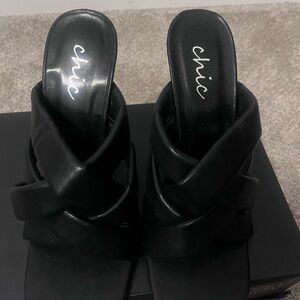 Chic Black Women's Mules